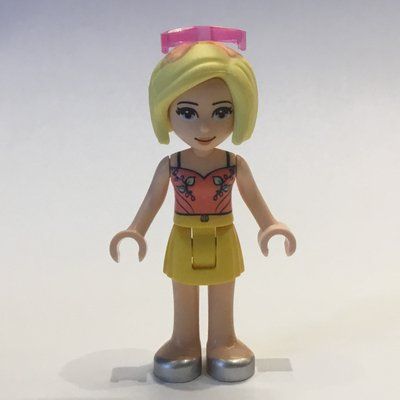 Minifigura Roxy - Coral Top, Yellow Skirt, Sunglasses del set 41390