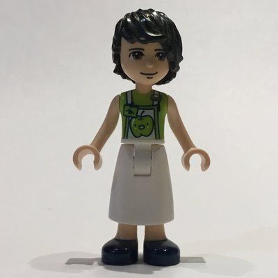 Minifigure David - Lime Shirt, White Apron del set 41393