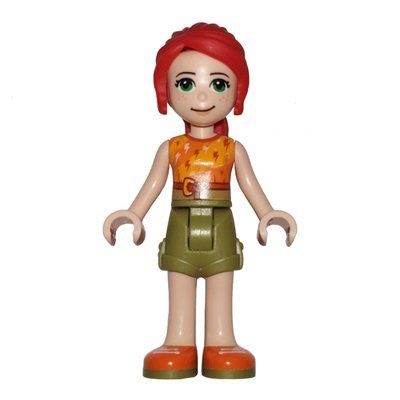 Figurine Mia - Orange Top, Olive Green Skirt du set 41395