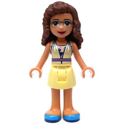 Minifigura Olivia - Bright Light Yellow Top, Bright Light Yellow Skirt del set 41392