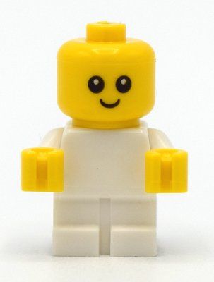 Figurine Baby, White Body - Head with neck du set 10255