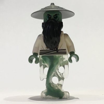 Minifigure Master Yang with Neck Bracket and Tile with Clip from set 70595