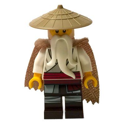 Minifigura Master Wu with Fuzzy Cape del set 70677