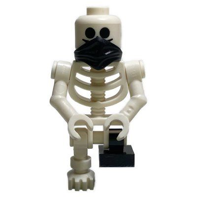 Figurine Skeleton, Standard Face, Bandana, Short Black Leg du set 70643