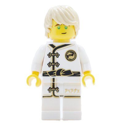 Minifiguur Lloyd in White Training Gi uit set 30530