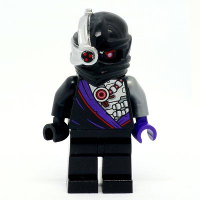 Minifigure Nindroid Warrior with Single Sided Head (Legacy) from set 40374