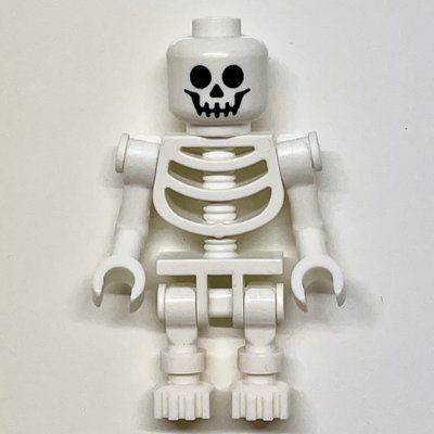 Figurine Skeleton, Standard Face, Bent Arms, Vertical Hand Clips, 60115 Torso du set 31109