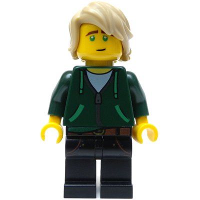 Figurine Lloyd Garmadon in Dark Green Hoodie du set 70620