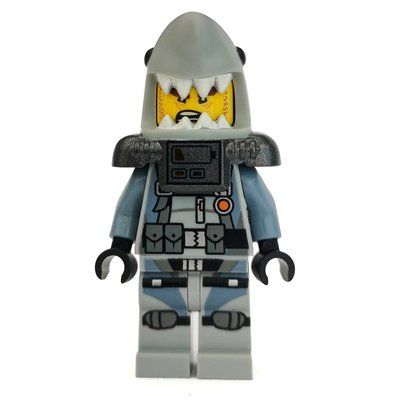 Figurine Shark Army Great White with Scuba Airtanks du set 70613