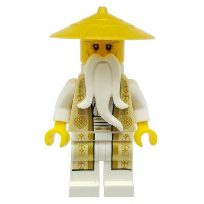 Figurine Master Wu with Ornate Gold Robe du set 70751