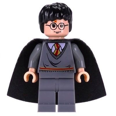 Figurine Harry Potter, Gryffindor Sweater, Black Cape du set 4753