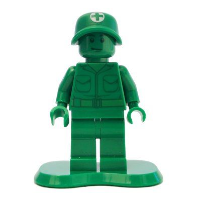 Minifigurka Green Army Man Medic with Backpack z zestawu 7595