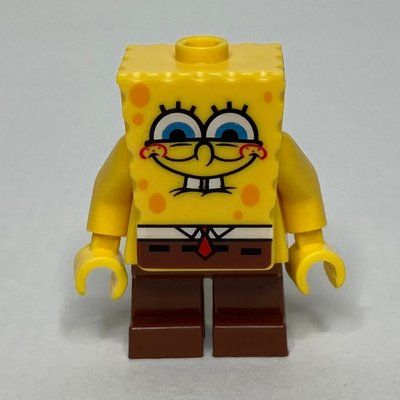 Figurine SpongeBob Squarepants with Smile and Red Cheeks du set 3834
