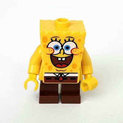 Minifigur SpongeBob Squarepants with Big Smile with No Bottom Teeth aus Set 3816