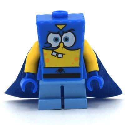 Minifigure SpongeBob Squarepants in Super Hero Outfit del set 3815