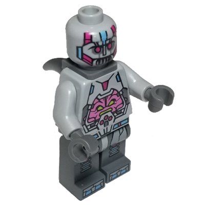 Figurine The Kraang with Light Bluish Gray Armor and Neck Bracket with Horn du set 79121