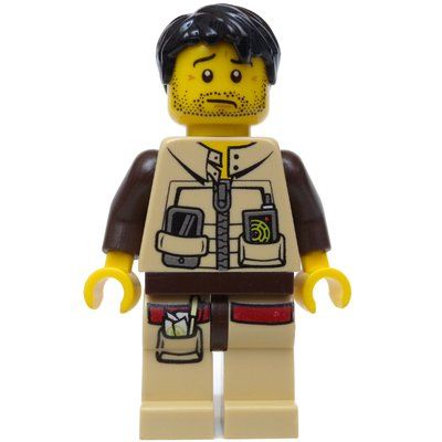 Minifigure Hero with Jacket with Zipper del set 5886