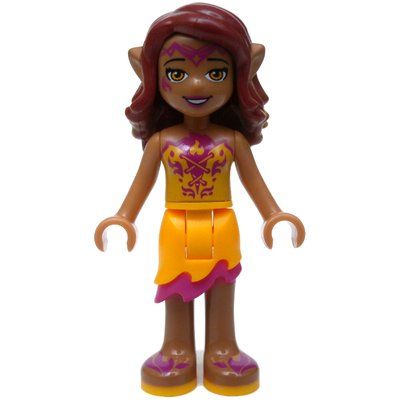 Minifigur Azari Firedancer in Bright Light Orange Outfit aus Set 41175