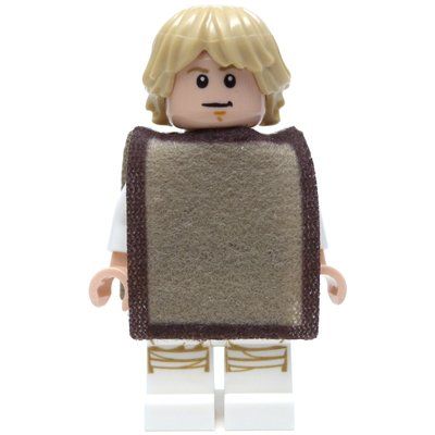 Minifiguur Luke Skywalker, White Robe, Poncho uit set 75271