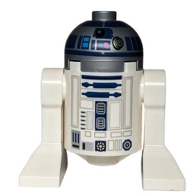 Figurine Astromech Droid, R2-D2, Flat Silver Dome, Dark Blue Print with Dark Pink Dots du set 75308