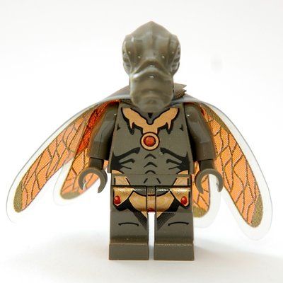 Figurine Geonosian, Dark Gray, Wings du set 4478