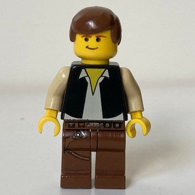 Figurine Han Solo, Black Vest, Yellow Skin, Brown Legs du set 10123