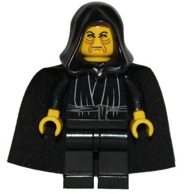 Minifiguur Emperor Palpatine, Yellow Skin uit set 7166