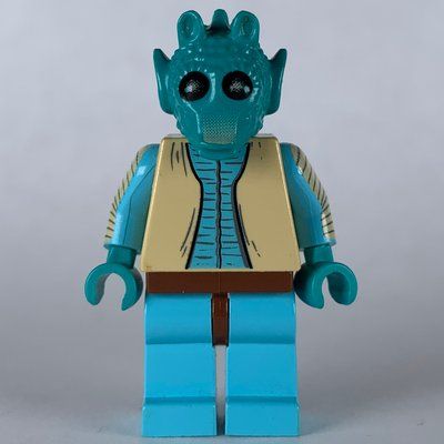 Minifigure Greedo, Dark Turquoise Skin del set 4501