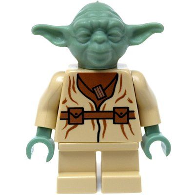 Figurine Yoda, Plain Sand Green Head du set 7260