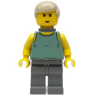 Figurine Luke Skywalker, Dagobah Outfit, Yellow Skin, Sand Green Tank Top with Neck Bracket du set 4502