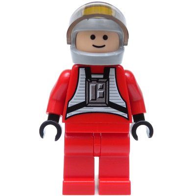 Figurine Rebel Pilot B-wing, Red Flight Suit, Black Eyes du set 6208