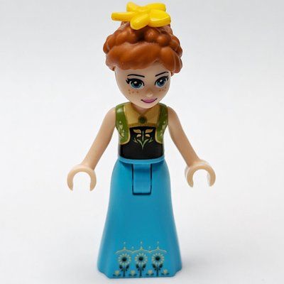 Figurine Anna - Lime Vest, Medium Azure Dress, Braids, Flower du set 41068