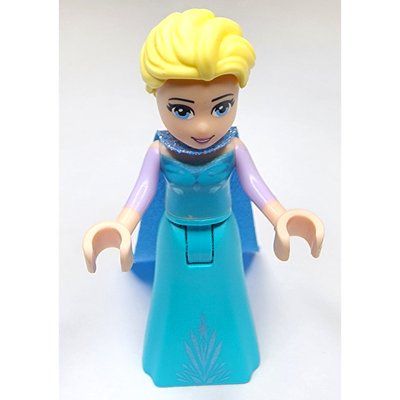 Minifigur Elsa - Medium Azure Dress, Medium Blue Cape - Closed Mouth aus Set 41148