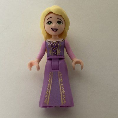 Figurine Rapunzel - Medium Lavender Dress, 1 Flower in Hair du set 41163