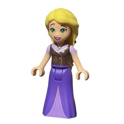 Figurine Rapunzel - Dark Brown Top, Dark Purple Dress, Bows in Hair du set 41157