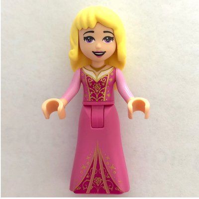Minifigurka Aurora - Dark Pink Dress, Pearl Gold Decoration z zestawu 41162