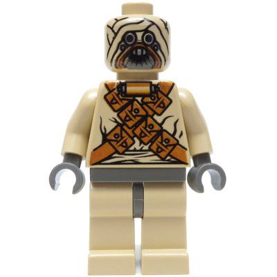 Figurine Tusken Raider, Crossed Shoulder Belts (3626b Head) du set 7113