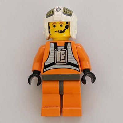 Minifigurka Dutch Vander / Rebel Pilot Y-wing, Yellow Skin, Dark Gray Hips z zestawu 7150