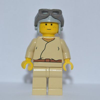 Minifigure Anakin Skywalker, Child, Yellow Skin, Light Gray Helmet from set 7131