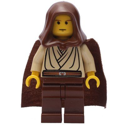 Figurine Obi-Wan Kenobi, Padawan, Yellow Skin, Brown Hood and Cape du set 7161