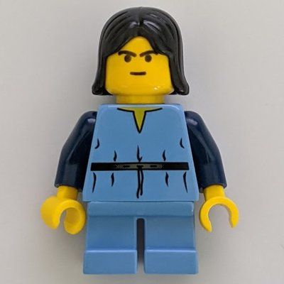 Minifigure Boba Fett, Child, Medium Blue Outfit, Yellow Skin del set 7153