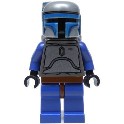 Minifigure Jango Fett, Black Head del set 7153