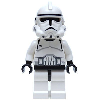 Figurine Clone Trooper, Phase II Armor, Plain Black Head, Neck Bracket du set 7261