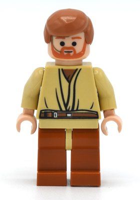 Figurine Obi-Wan Kenobi, Dark Orange Legs, Headset du set 7283