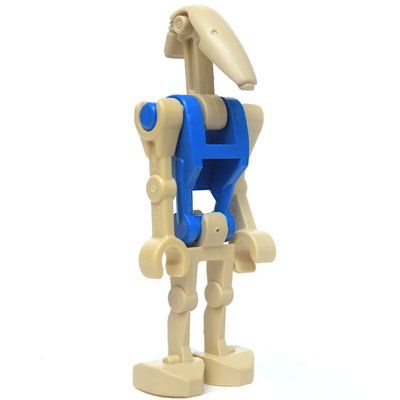 Minifigur Battle Droid Pilot, Blue Torso, One Bent Arm, One Straight Arm aus Set 7662