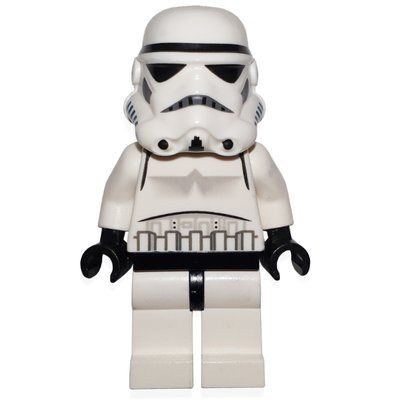 Figurine Stormtrooper, Plain Black Head, Black Lines on Nose Vent du set 7667