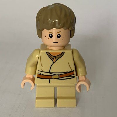 Figurine Anakin Skywalker, Child, Dark Tan Hair, White Pupils, Printed Goggles du set 7877