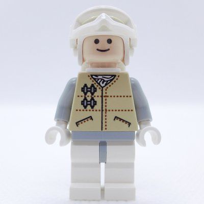 Figurine Rebel Trooper in Hoth Uniform, White Hat, Tan Jacket (46304 Goggles) du set 7749