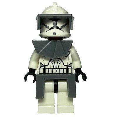 Figurine Clone Trooper, Phase I Armor, Dark Bluish Gray Pauldron and Kama du set 7679