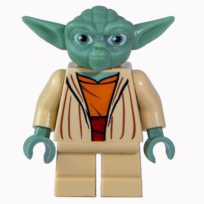 Figurine Yoda, Sand Green Head with Gray Hair, Dark Red Sash (Clone Wars) du set 7964